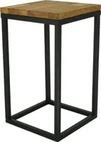 HMP Blumenständer Blumenladen modern Metall echte Eiche anständig schwarz industrieller Stil 40 cm