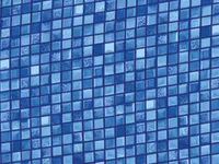 Innenfolie Mosaic 0,60 mm mit J-Hook-Befestigung, für ovale IBIZA Pools 4,16 x 8 x 1,5 m
