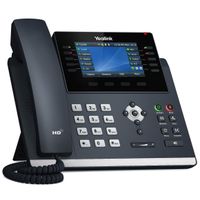 Yealink SIP-T46U - IP-Telefon - Grau - Kabelloses Mobilteil - 1000 Eintragungen - LCD - 10,9 cm (4.3 Zoll)
