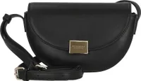 Seidenfelt Damen Abendtasche/ Schultertasche/ Umhängetasche ELLANDA Schwarz Synthetik-