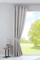 Vorhang mit Jacquardmusterung und Effektgarn HxB 254x140 cm Taupe »Sivas« Blickdicht verdeckte Schlaufen und Kräuselband Moderne Optik, 20190350
