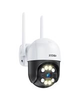 ZOSI 2K Pan/Tilt Überwachungskamera Aussen WLAN, 355°/140° Schwenkbar 3MP IP Kamera mit Plug-in Strom, Automatisch Verfolgung, 2-Wege-Audio, C289