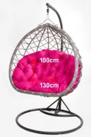 Gartenkissen für hängesessel 130x100 cm | Kissen für Hängesessel Rosa | Garden Sitzkissen | Schaukelkissen | Kissen für Hängekorb