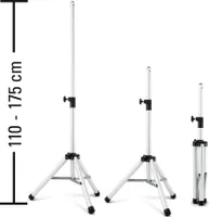 TROTEC 3-Bein-Stativ Teleskopstativ – Höhenverstellung 110 – 175 cm Teleskopauszug für Infrarot-Heizstrahler