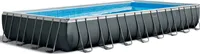 INTEX 26378NP Framepool-Set Steinbach Ultra Quadra XTR eckig 975x488x132 cm inkl. Sandfilteranlage, Leiter