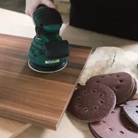 Navaris 100x Schleifscheiben 150mm Klett Set rund für Exzenterschleifer - 40-400 Körnung ø 150mm Schleifscheiben Set für Holz Spanplatte Metall
