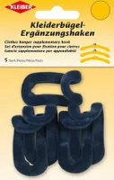 KLEIBER Kleiderbügel-Ergänzungshaken dunkelblau 5 Stück