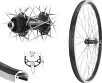 Bärwinkels 26 Zoll Vorderrad V-Brake Disc Andra40 Schwerlast bis 180kg verstärkt silber 26" Centerlock