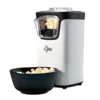 SUNTEC Heißluft Popcornmaschine POP-8618 fat free | Popcorn ohne Fett und Öl | Popcorn-Maschine für Zuhause | Popcorn süß oder salzig | Platzsparender Mini Popcorn-Maker | Maschine mit Deckel