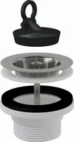 AlcaPlast Ablaufventil für Spülbecken 6/4" mit Edelstahlgitter DN70 A33