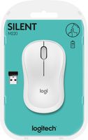 Logitech M220 Silent Maus kabellos weiß