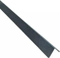 2 m Kiesfangleiste Kiesleiste Aluminium anthrazit RAL 7016 0,8 mm Variante 2 Zuschnitt 11 cm ( Skizze beachten )