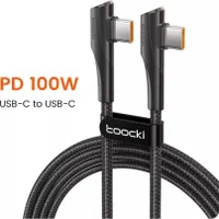 USB-C Typ-C Kabel PD 100W Schnellladekabel 5A Ladekabel gewinkelt 90° Winkel 2m