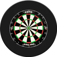 KOTO - King Pro + Dartbord Surround, Dart Surround für alle Dartscheiben, Dart Auffamgring zum Schutz Ihrer Pfeile & Wände
