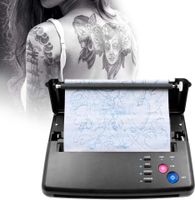 Tattoo Transfer Maschine Tattoo Thermal Stencil Machine, Thermodrucker Tattoo Stencil Machine für Artists, Schwarz,mit Tattoo Transfer Papier