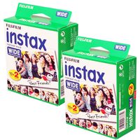 2 x FUJI Instax Wide Film für FUJI Instax 100 / 200 / 210 Kameras, 40 Aufnahmen