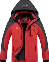 Warme Outdoor-Winterjacke, Herrenmantel mit abnehmbarer Herrenjacke mit Kapuze und Reißverschluss