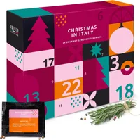 Food & Feinkost Gewürz Adventskalender 2025 "Xmas in Italy", 24x Gewürze, Salze, Kräuter, Risotto