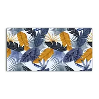 Coloray Obrázek vytištěný na plátně 140x70cm Nástěnné umění na plátně Malba Obraz na plátně - Ruka, listy, exotické, list