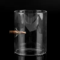1 Stück Schnapsgläser mit einer Gewehr Kugel Tequilagläser Schnaps Shots Stamper Wodkagläser