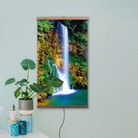 Infrarotheizung 500 Watt Bildheizung Heizbild Infrarot Bild Heizer Wasserfall 105 x 60 cm A++