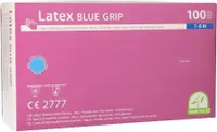 Medi-Inn® PS Handschuhe, Latex puderfrei blau "Blue Grip" Größe M