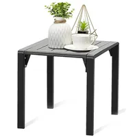 MEXO Gartentisch Couchtisch für 1-2 Personen Aluminium-Rahmen, wetterfest, robuste (Balkontisch, Gartentisch, 1-St., 44 x 44 x 41 cm)