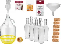Cider Set GLASBALLON Weinflaschen GÄRBALLON WEINBALLON APFELWEIN Ciderhefe