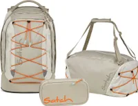 Satch Schulrucksack-Set PACK Crossed Sand 3-teilig , ab 5. Klasse