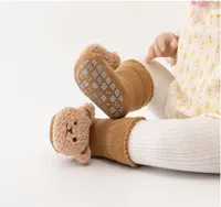Rutschfeste Babysocken aus gekämmter Baumwolle mit Plüsch und L-förmiger Ferse Unisex - TEDDYFEET