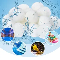 SWANEW 2100g Filter Balls 700g ersetzen 25 kg Filtersand, Filterbälle für Pool, Schwimmbad, Filterpumpe- Weiß