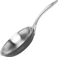 Stanley Rogers Bratpfanne Ø 24 cm BI-PLY PROFESSIONAL, hochwertige und innovative Pfanne in modernem Design, Edelstahlpfanne für Ceran-, Gas-, Elektro- sowie Induktionsherde - spülmaschinengeeignet