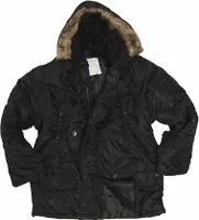 US Fliegerparka N3B schwarz, M
