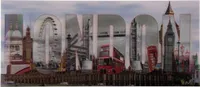 3D Bild London Sehenswürdigkeiten 50 x 23 cm