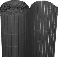TolleTour Privacy screen mat PVC plot antracit Windbreak pro zahradu balkon a terasu 140x400cm
