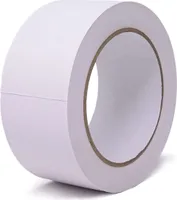 gws Putzband PVC gerippt, Schutzband in Profi-Qualität, 33 m x 50 mm, weiss