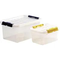 Aufbewahrungsbox mit Deckel 40L auf Rollen-BOX-R-650