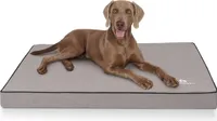 Orthopädische Hundematte Nantucket aus Velours mit Handwebcharakter XXL 115 x 80cm Grau
