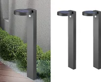 LED Solar Wegeleuchten Set Außenleuchten Pollerleuchte Solarlampe für den Garten