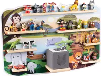 Toniebox Regal - Regal für Toniebox und Figuren - bis zu 45 Figuren - Tonie Regal Magnetisch - Safari
