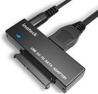 Inateck USB 3.0 zu SATA Konverter Adapter für 2.5/3.5 Zoll Laufwerke HDD SSD mit 12V 2A Netzteil