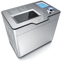 Arendo Brotbackautomat, 25 Programme, 550 W, Brotbackmaschine, 25 Programme, automatisches Zutatenfach, silber