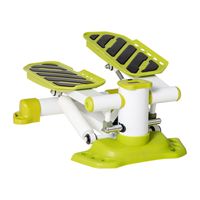 HOMCOM Mini Stepper für Zuhause, Rutschfest Up-Down Stepper mit LCD-Anzeige, Stepper Hometrainer mit zwei großen Pedalen, Stahl, Gelb