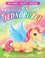 Úžasní jednorožci - Omaľovánky, nálepky, panoráma