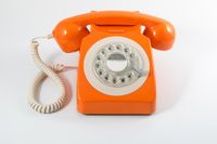 GPO Retro-Telefon im klassischen Design mit Drehscheibe; 746ROTARYORA