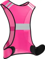 EAZY CASE Reflektorweste Sicherheitsweste flexibel einstellbar Warnweste mit Reflektoren atmungsaktiv reflektierend Straßenverkehr, Pink