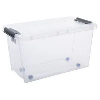 XL 45 Liter Rollenbox mit Deckel Stapelbox