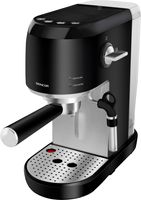 SENCOR SES 4700BK Espresso, otočná tryska na páru, odnímatelná odkapávací miska pro snadné čistění, tlak čerpadla 20 barů, funkce paměti velikosti šálku kávy