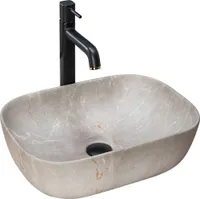 Rea Aufsatzwaschbecken Livia Oval Beige