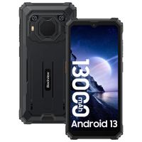Blackview BV6200(2023) Outdoorový mobilní telefon bez smlouvy, 13000mAh Android 13 Outdoorový chytrý telefon 6,56" HD+, 8GB+64GB/1TB s 13MP fotoaparátem, 3W výkonný reproduktor 4G Dual SIM Vodotěsný mobilní telefon/identifikace obličeje/OTG/GPS